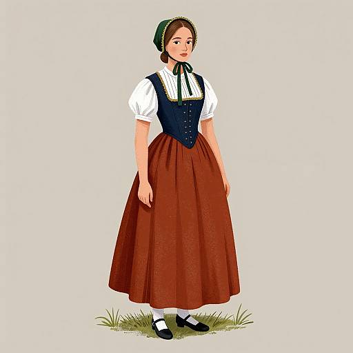 Frankish Woman in Traditional Attire