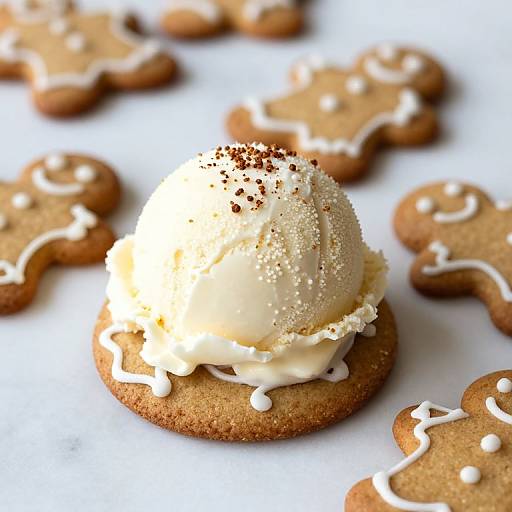 Gingerbread Cookies and Ice Cream