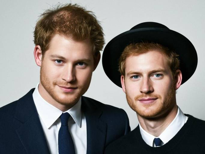 Two Men with Red Hair and Beards Wearing Formal and Casual Attire