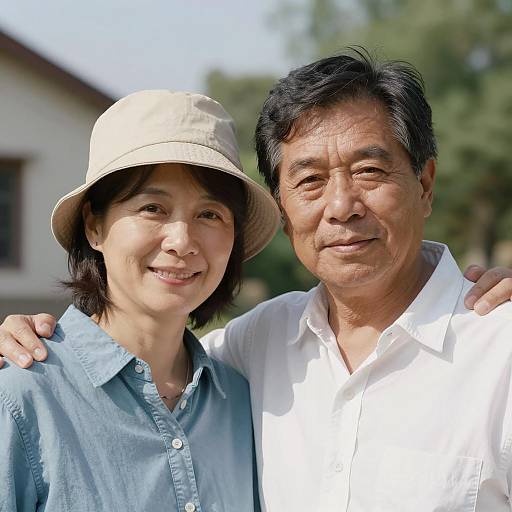 Happy Couple Outdoors in Daylight