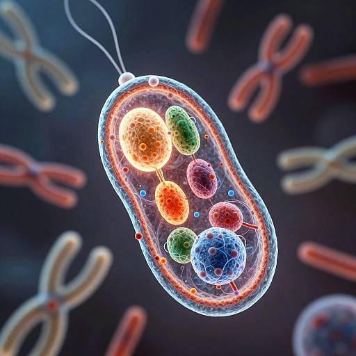 Detailed Cancer Cell Division Visualization