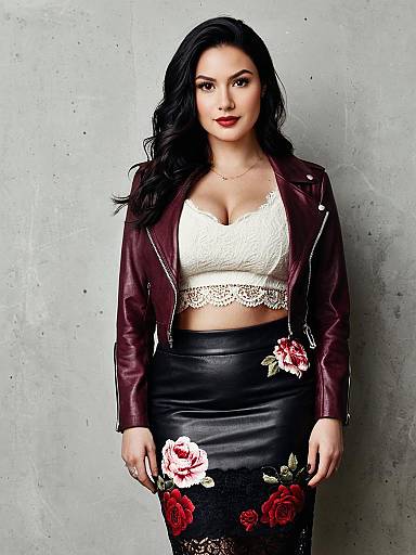 Edgy Chic Fashion Shoot with Curvy Model