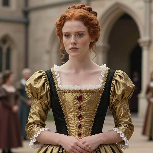 Young Woman in Renaissance Dress