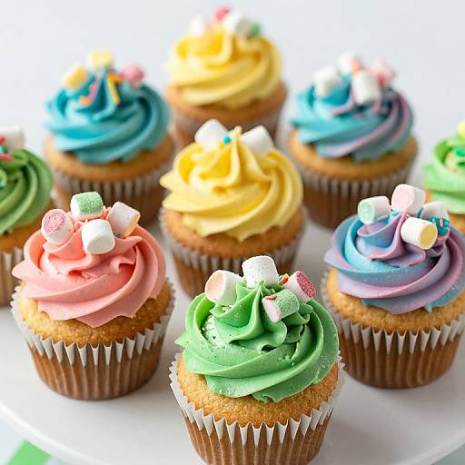 Colorful Lucky Charms Saint Patrick's Cupcakes