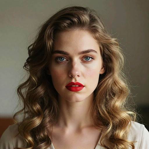 Woman with Dual Hair and Striking Look