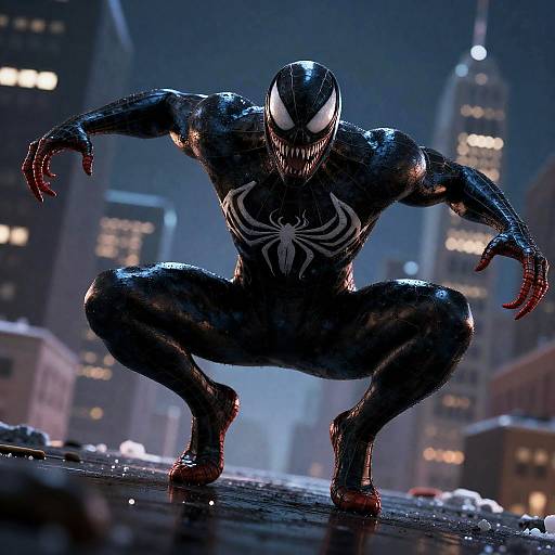 Venom Spider-Man Cinematic Winter Dutch Angle