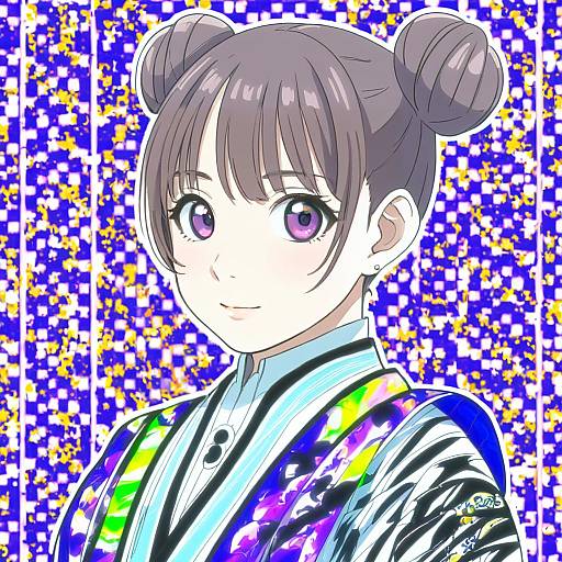 Illustration of Munakata atsumi, idolmaster in the style of Shiina excel