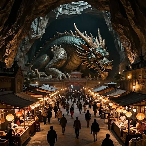 Dragon's Body Marketplace Scene