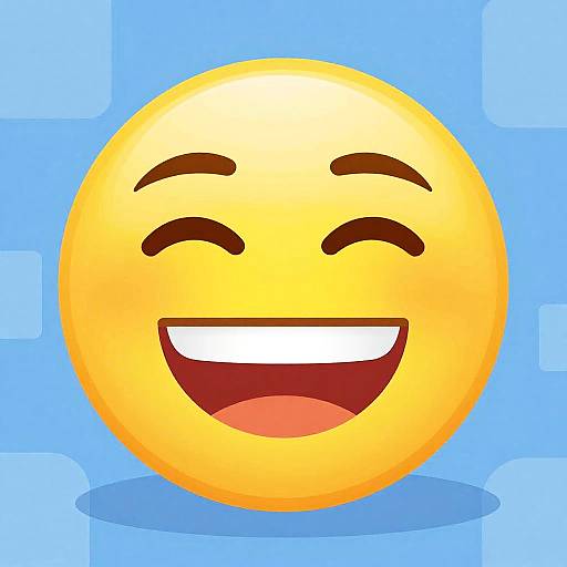 Cheerful Memoji Vector Illustration