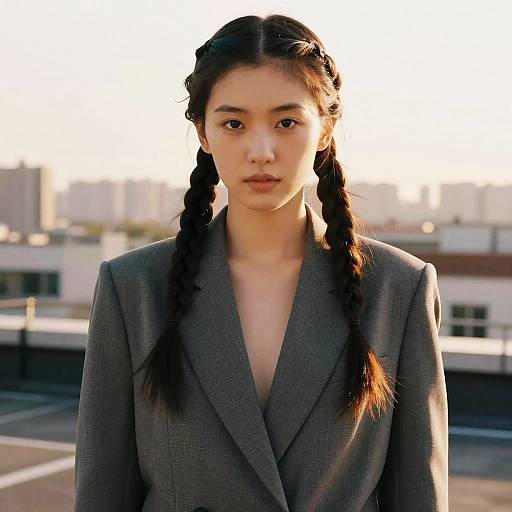 Feed-In Braids on Rooftop Fashion