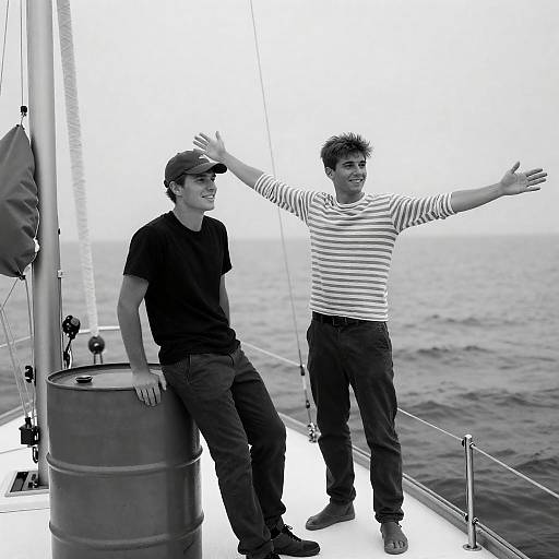 Joyful Moments on a Sailboat