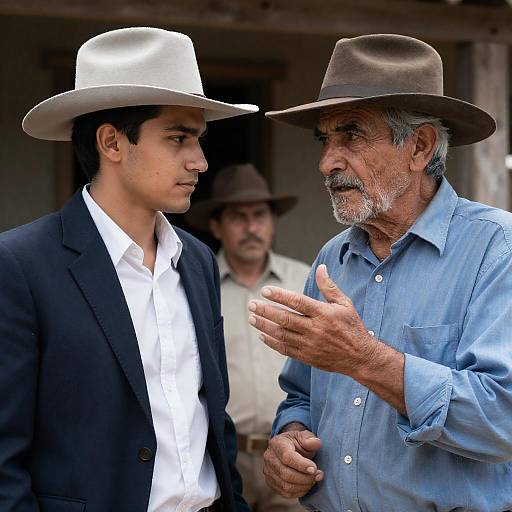 Western Men in Outdoor Standoff