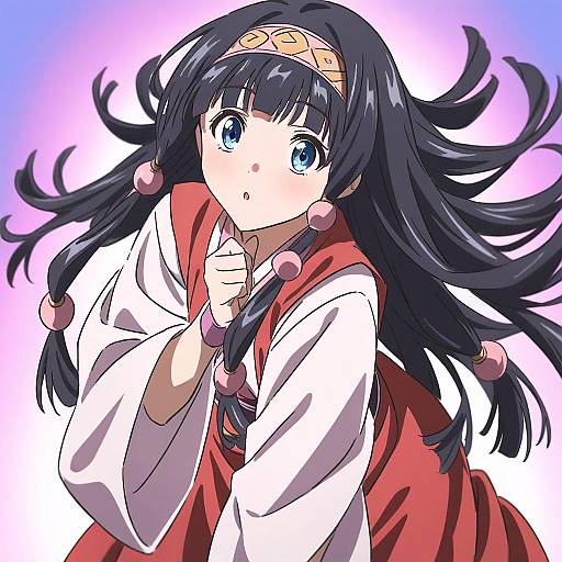 Illustration of Alluka zoldyck, hunter x hunter in the style of Gyouza (mhea5724)