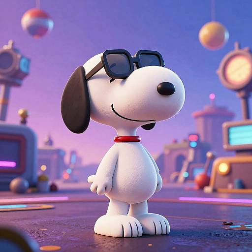 Snoopy Fortnite Skin in Neon Battleground