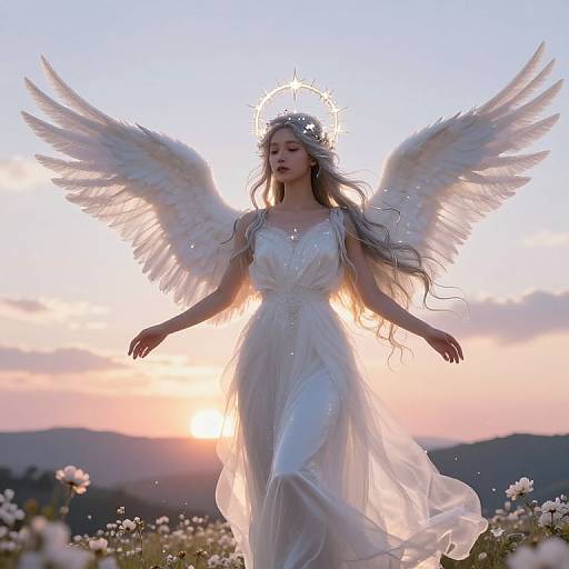 Ethereal Angel of Light and Grace