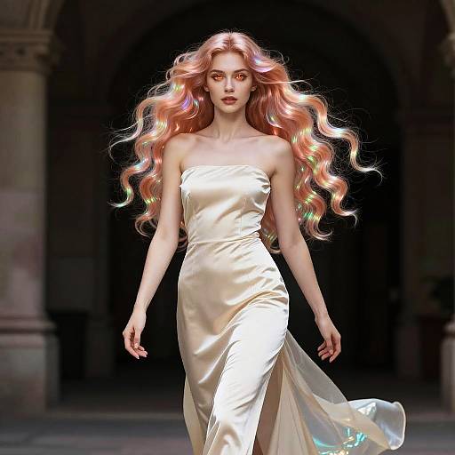 Visionary Queen with Iridescent Hair