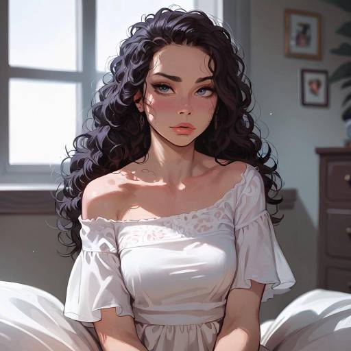 Realistic Portrait of a Young Woman