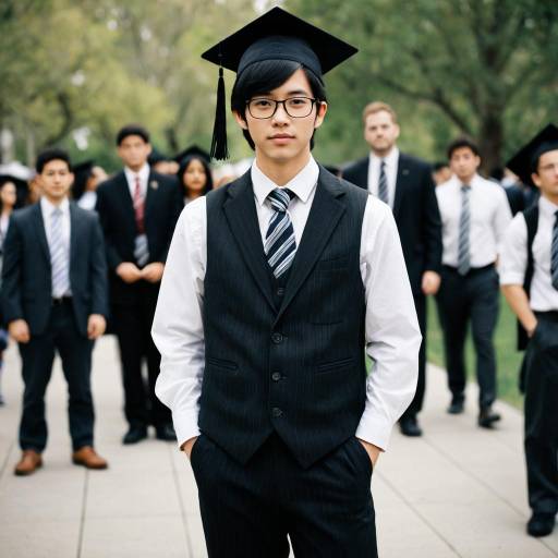 Stylish Graduation Suit for a Young Man