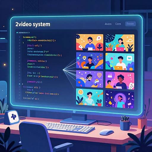 Text2Video System Interface Illustration