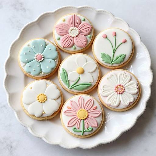 Royal Icing Floral Garden Cookies