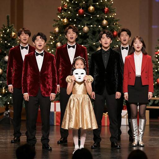 Enchanting Stage Performance with Christmas Theme