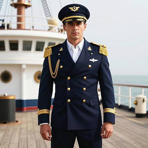 Photorealistic Ship Captain Cosplay Portrait