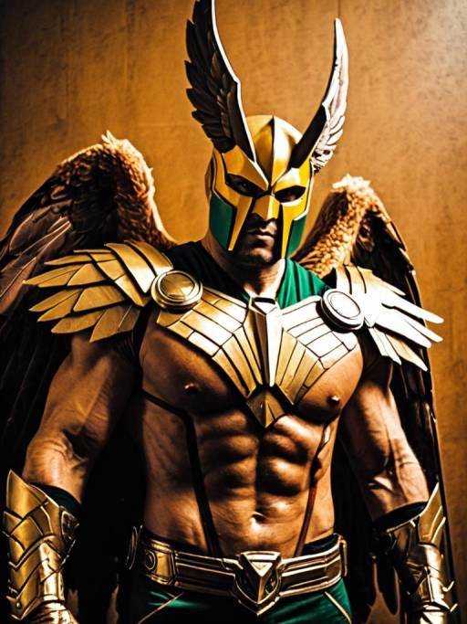 Man in Hawkman Cosplay Costume