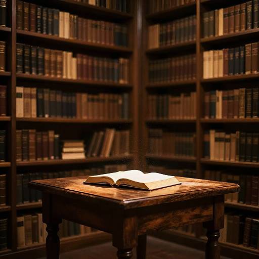 Tranquil Old Library Scene