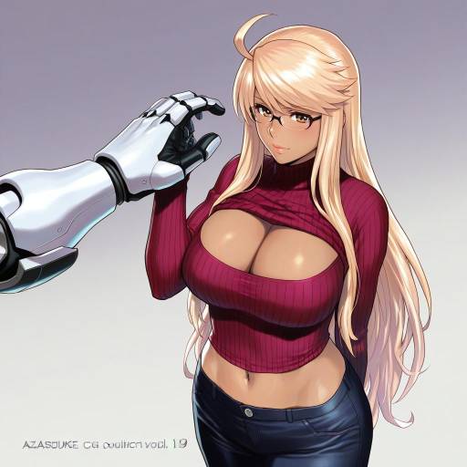 Illustration of Alma armas, va-11 hall-a in the style of Azasuke