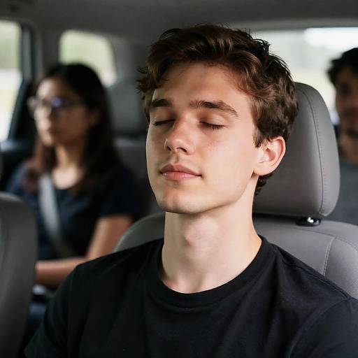 Candid Car Moment with Relaxed Man