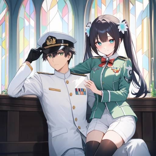 Cowgirl Admiral in Naval Strategy Room