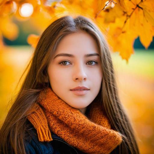 Vivid Autumn Portrait of a Teen Girl
