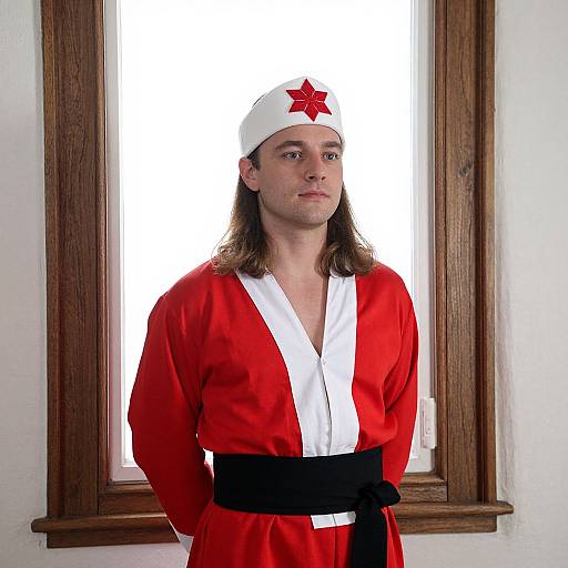 Man in Vintage Festival Costume