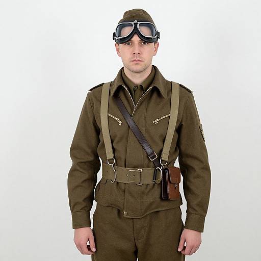 WW2 Fighter Pilot Costume Portrait