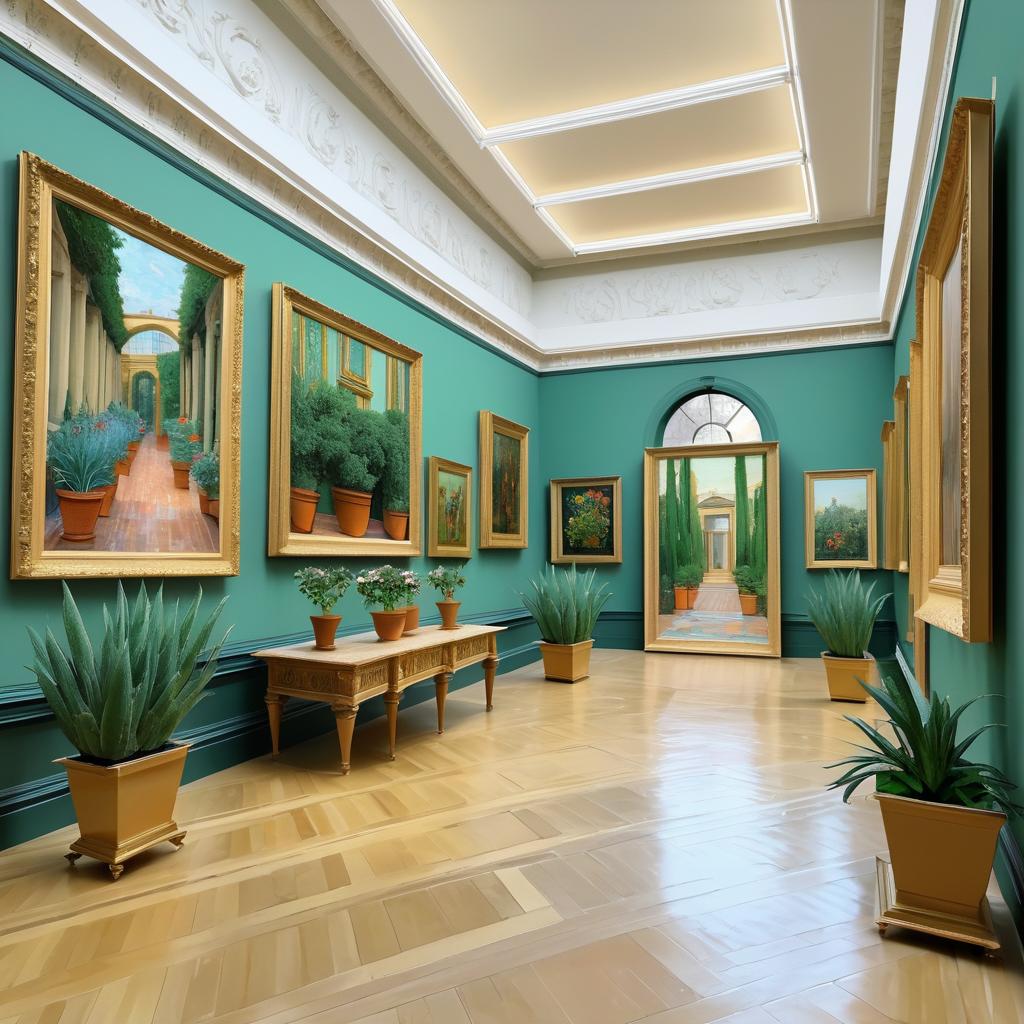 Elegant Art Museum Interior Print