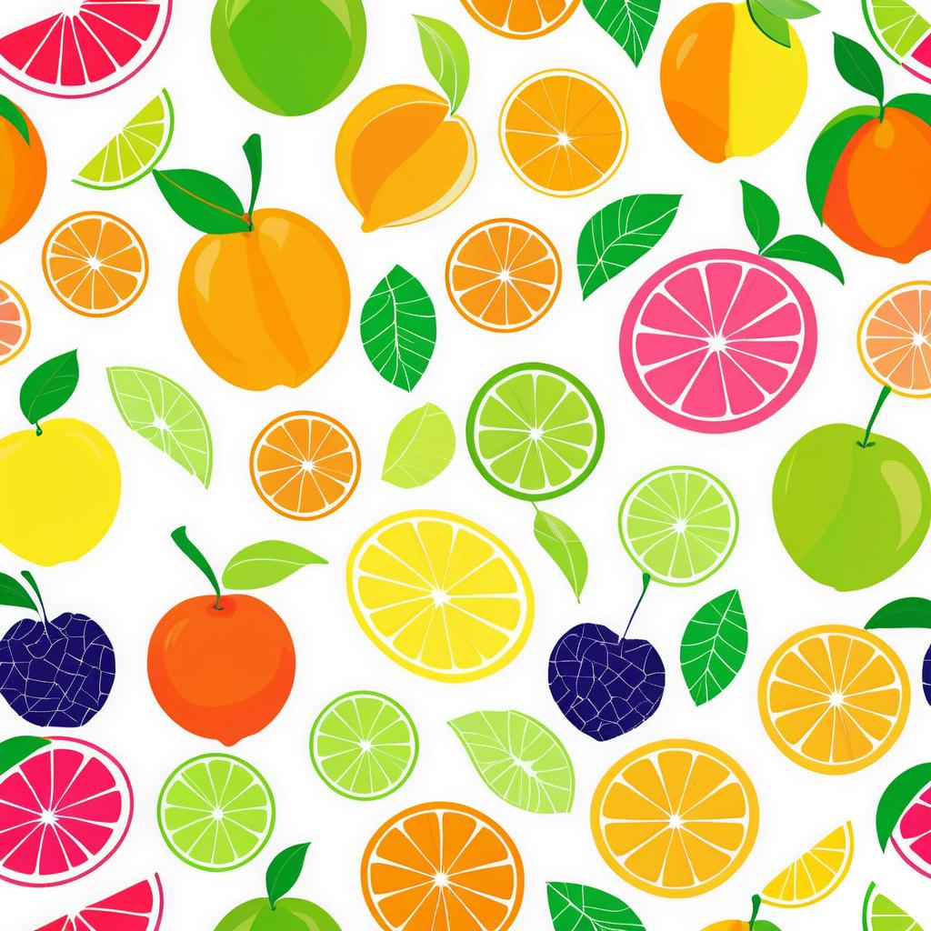 Vibrant Fruit Fabric Design Concept