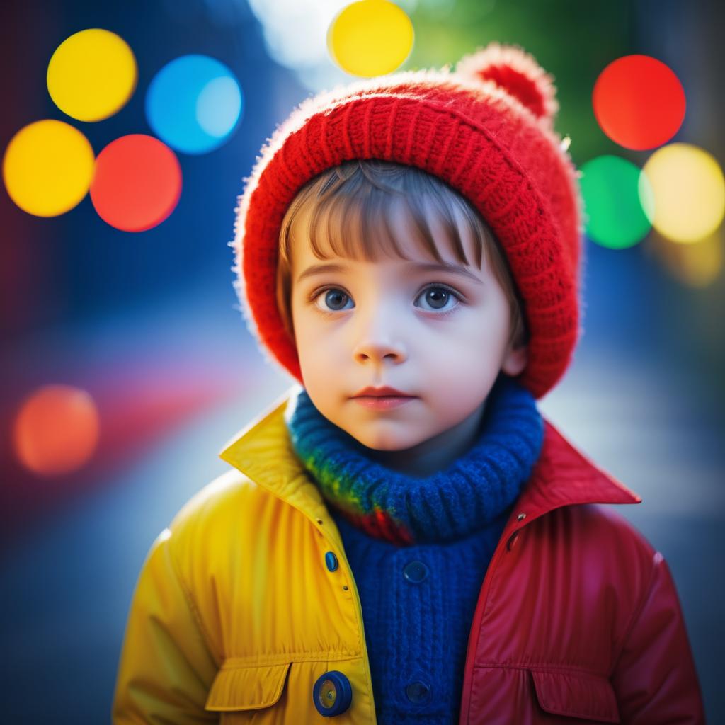 Cinematic Portrait of a Curious Child