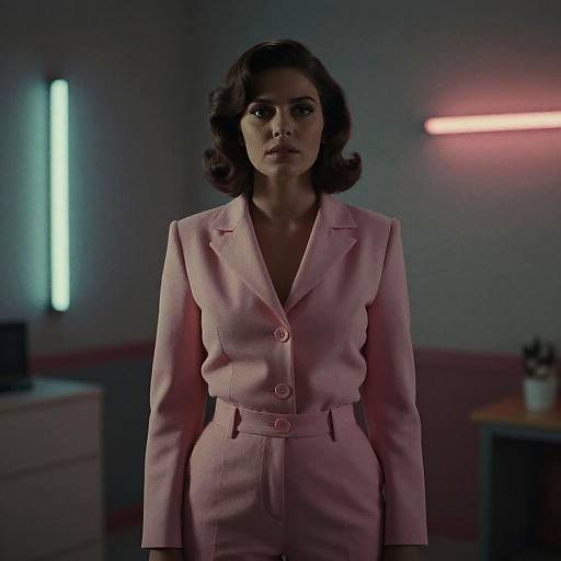 Neon Pink Rave Woman