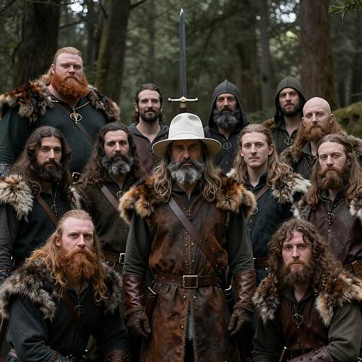 Medieval Heroes in Enchanted Forest