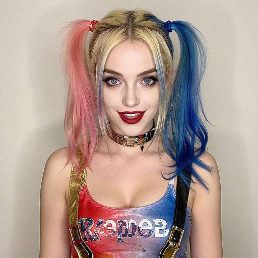 Realistic Blonde Harley Quinn Costume