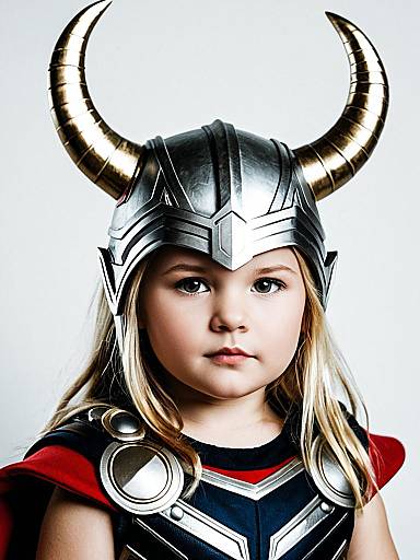 Toddler Thor Costume with Horned Helmet