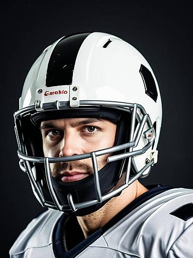Professional Football Helmet Cosplay Headshot