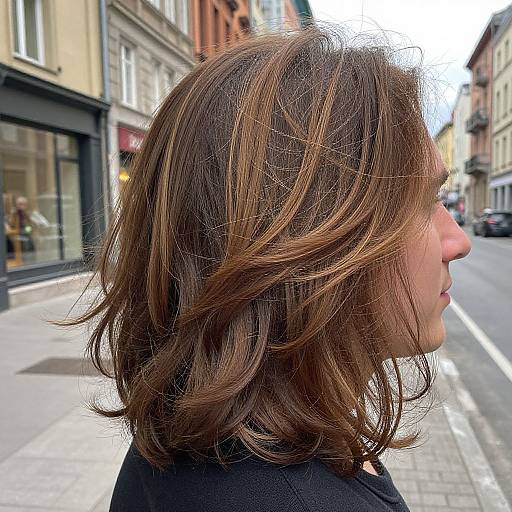 Candid Urban Portrait with Caramel Highlights