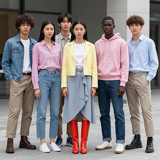 Diverse Models Showcasing Spring Fashion