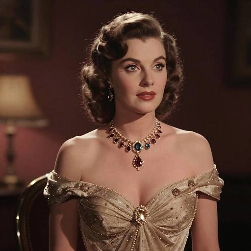 Vintage Hollywood Glamour Portrait