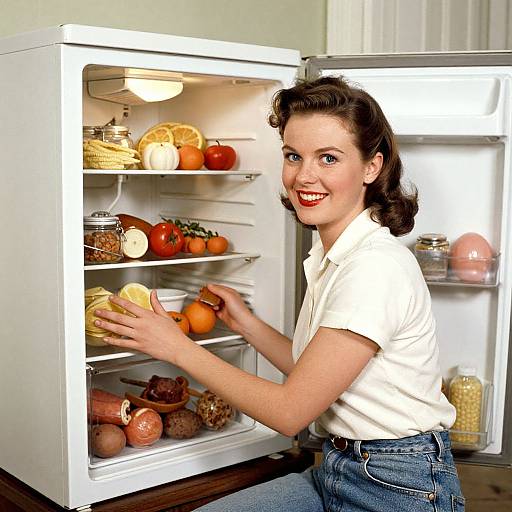 1950s Advertisement Featuring Chest Freezer