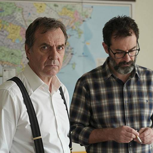 Two Middle-Aged Men in Indoor Setting