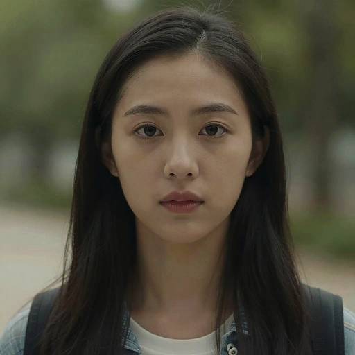 Cinematic Portrait of Dark-Haired Lady