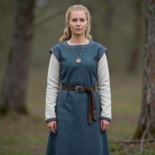 Viking Woman in Medieval Dress