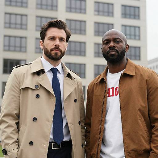 Urban Duo: Side-by-Side Portrait